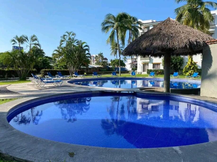 Magnifico Departamento, Cocina Equipada, 2 Recamaras 2 Banos , Hasta 6 Personas, 3 Albercas, Playa A 50 Mts Wifi, Aire Acondicionado Apartment Manzanillo Exterior photo