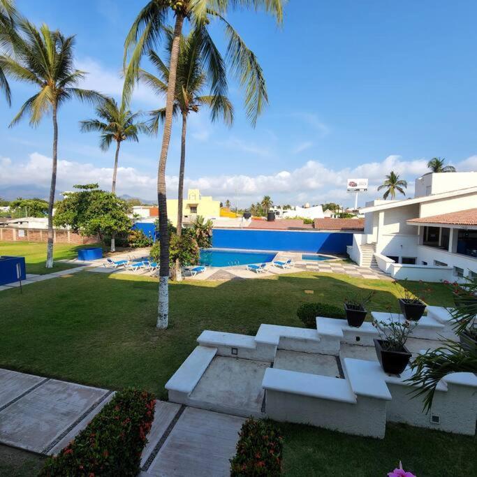 Magnifico Departamento, Cocina Equipada, 2 Recamaras 2 Banos , Hasta 6 Personas, 3 Albercas, Playa A 50 Mts Wifi, Aire Acondicionado Apartment Manzanillo Exterior photo
